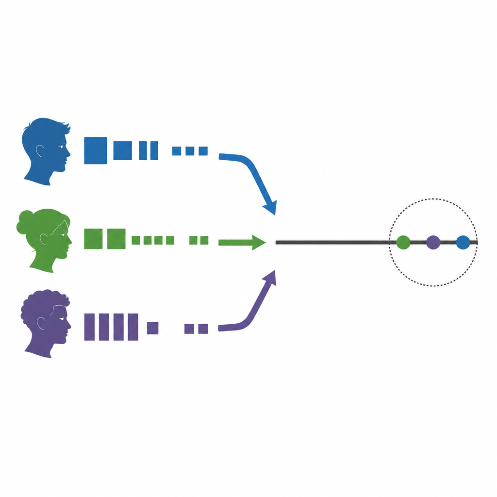 Figure 1. Lingue diverse modellano il modo in cui gli adulti rappresentano i numeri a due cifre su una linea mentale dal piccolo al grande.