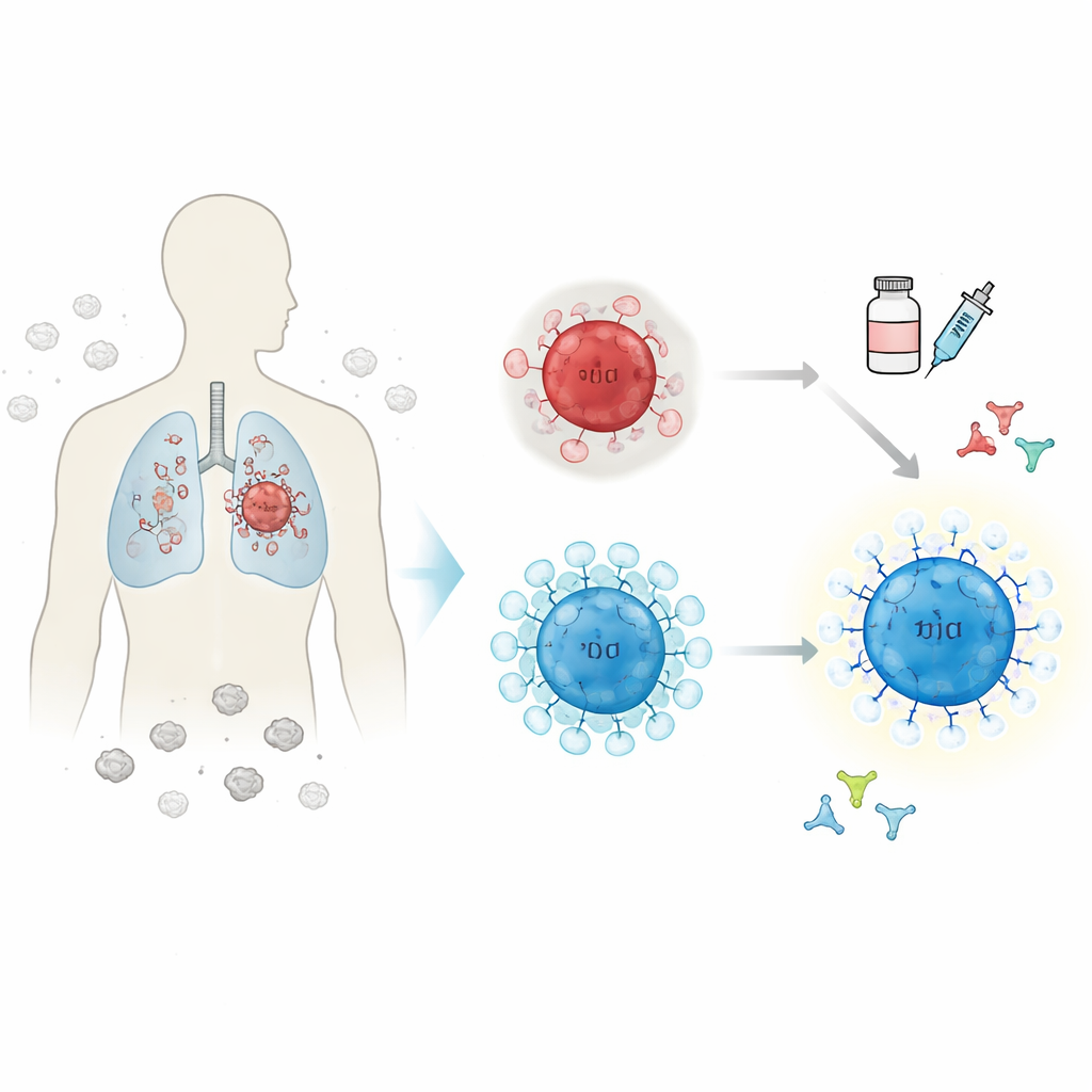 Figure 1. How immune hot and cold lung tumors differ in their T cells and response to immunotherapy