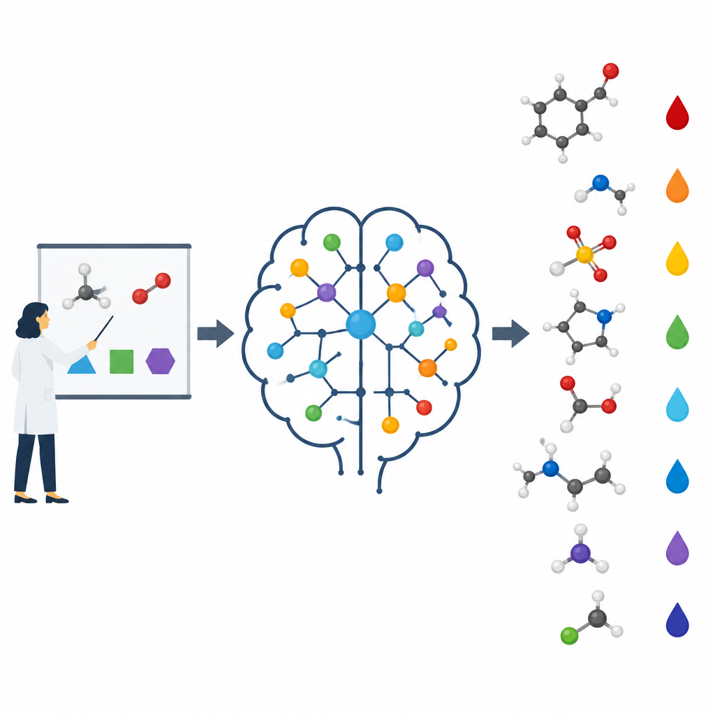 Figure 1. Enseñar a un ordenador ideas químicas básicas para que pueda juzgar cuán ácidas son diferentes moléculas.