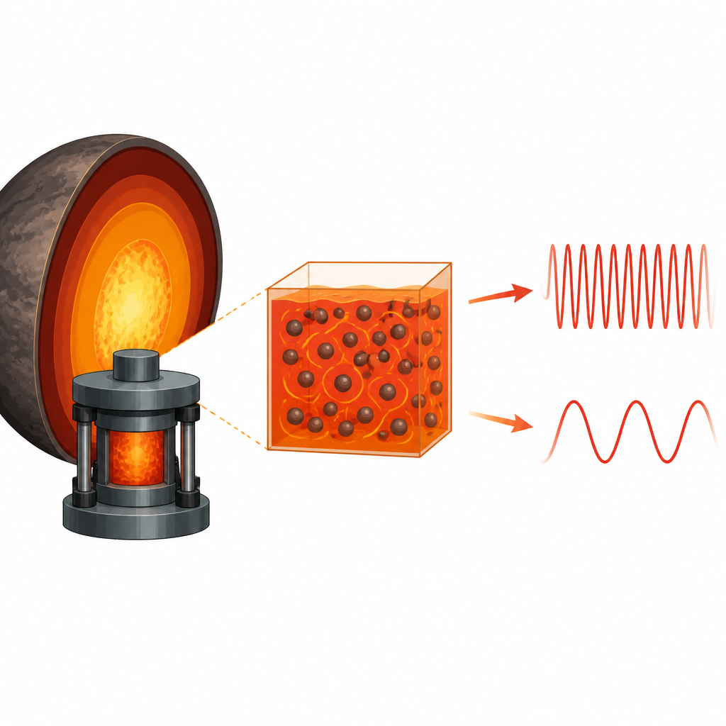 Figure 1. Come il carbonio liquido a temperature elevate e sotto estrema pressione supporta sia onde sonore ordinarie sia un secondo tipo nascosto di moto collettivo