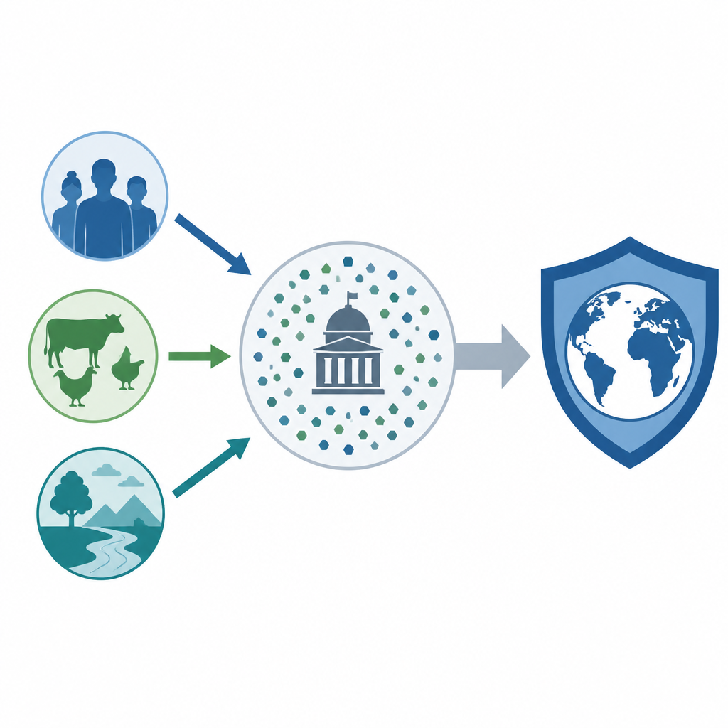 Figure 1. How countries measure their efforts to fight drug resistant infections across people, animals, and the environment