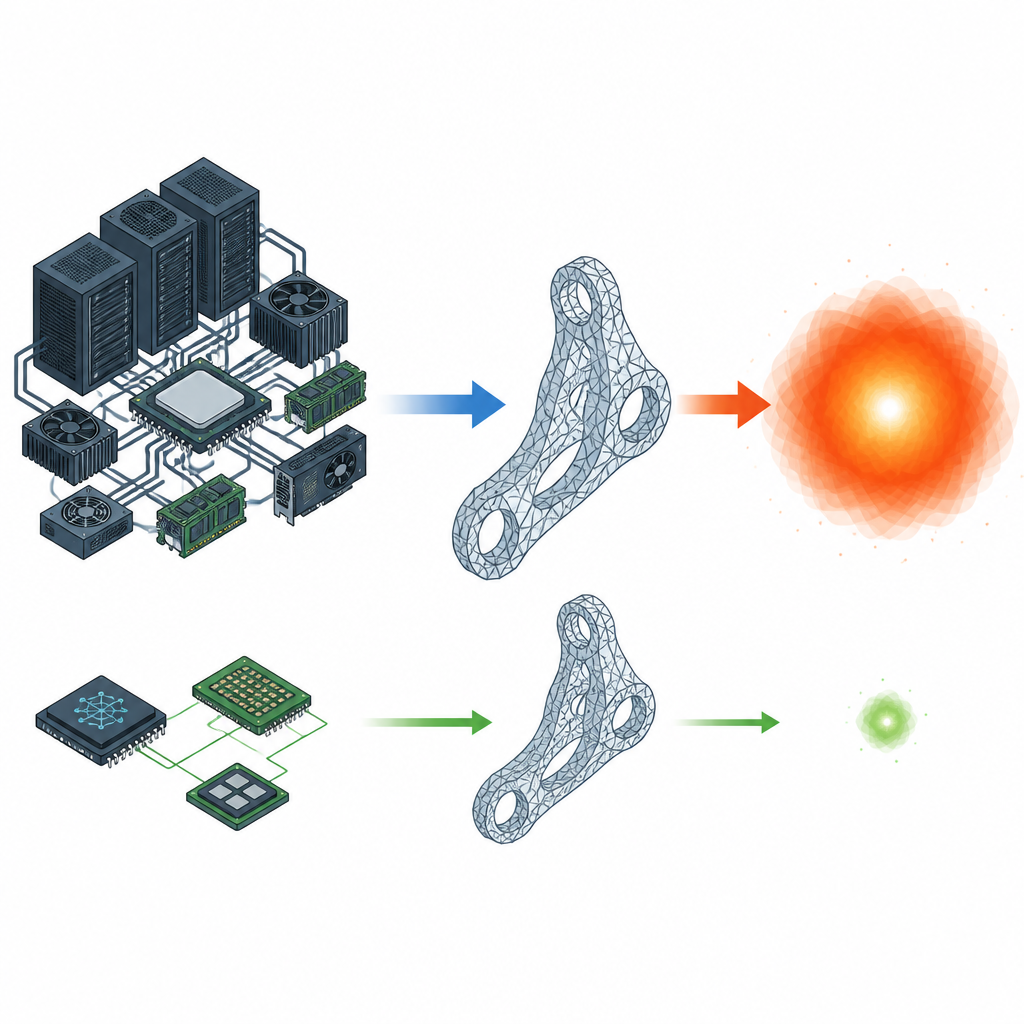 Figure 1. Gehirnähnliche Chips führen technische Simulationen mit deutlich geringerem Energiebedarf aus als heutige Computer.