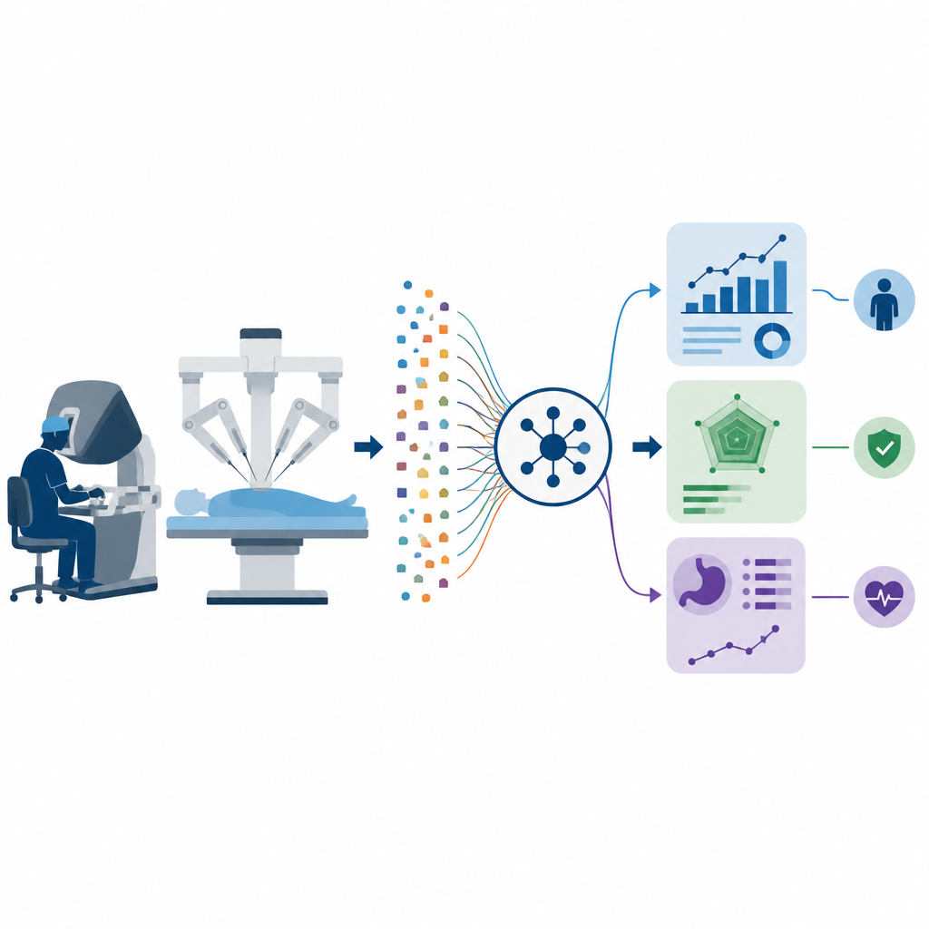 Figure 1. How robotic surgery motion data is reorganized into clearer, role based signals for assessing performance.