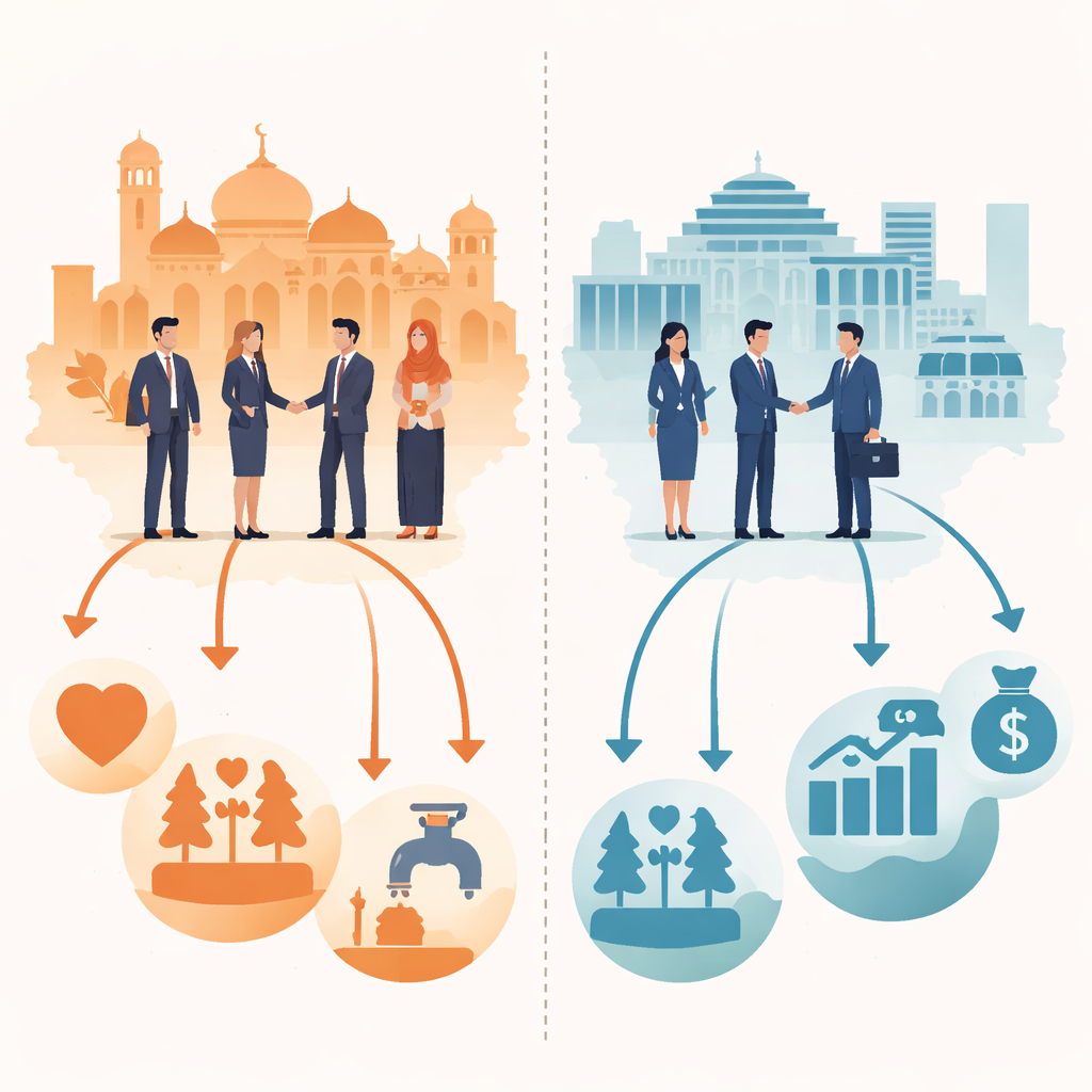 Figure 1. How inner beliefs guide managers toward profit or social responsibility in Pakistan and China