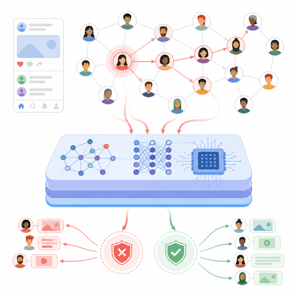 Figure 1. How AI reads social media conversations to separate rumors from reliable information.