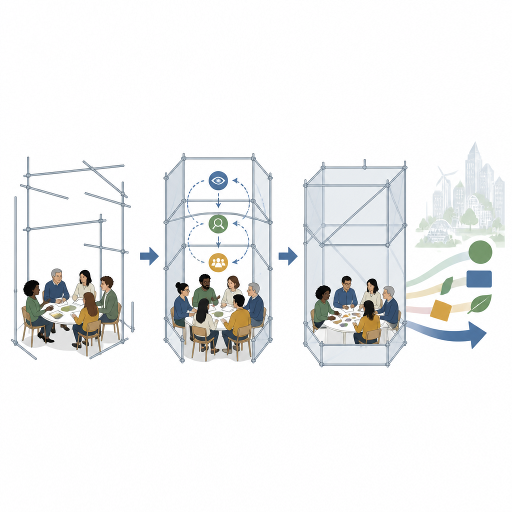 Figure 2. How rules and structures inside a citizens assembly steer group discussion into specific types of climate recommendations.