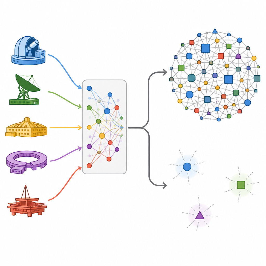 Figure 2. Using several big labs channels experiments toward widely used results while only sometimes leading to rare disruptive breakthroughs