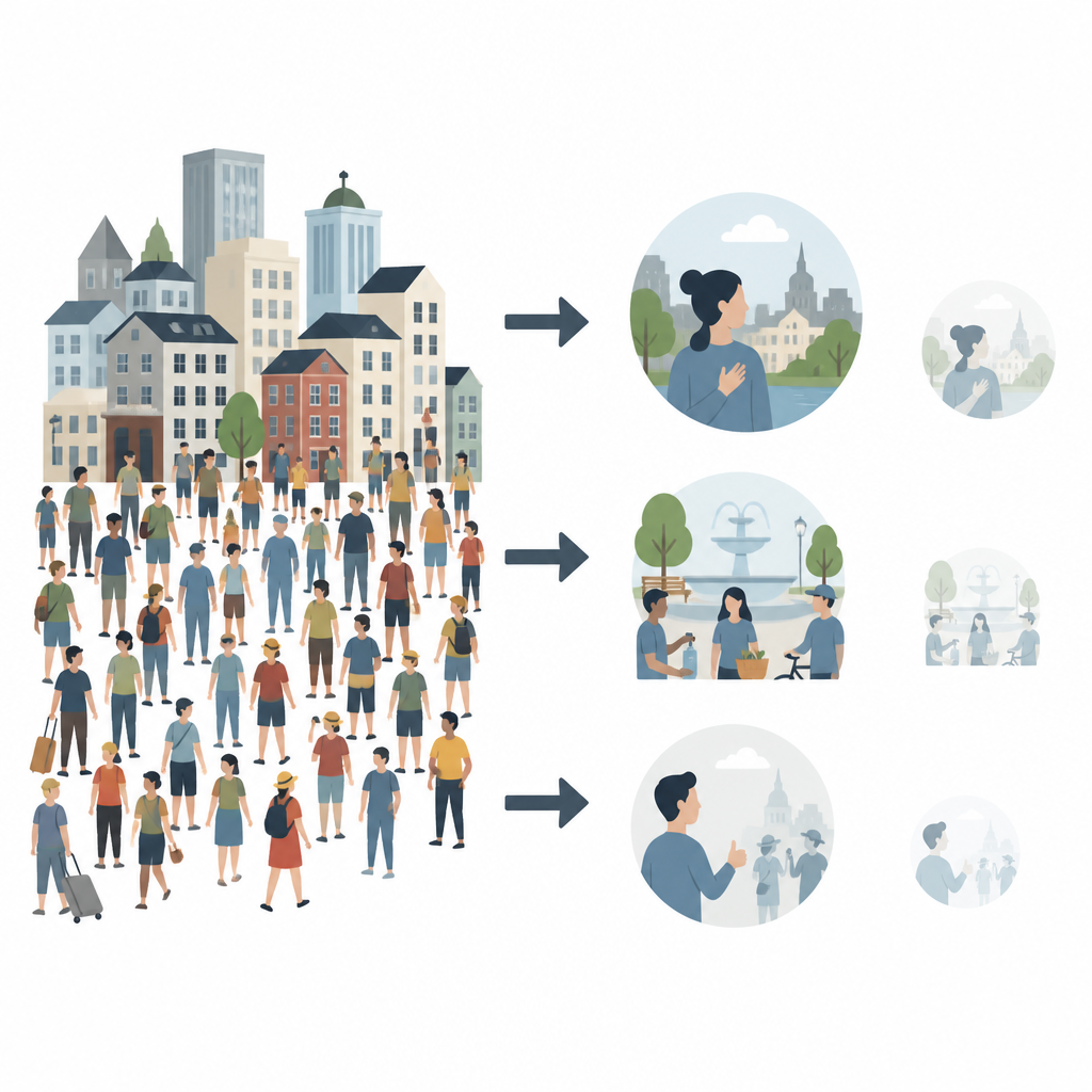 Figure 1. How heavy tourist crowds drain local residents’ sense of home and reduce their support for more tourism.