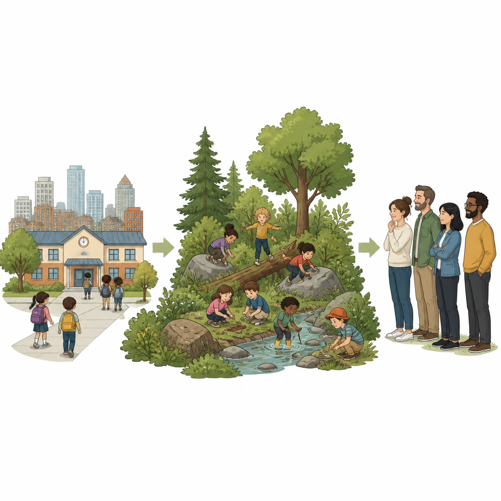 Figure 1. How school based nature play shifts parents’ views when children bring bush experiences home.