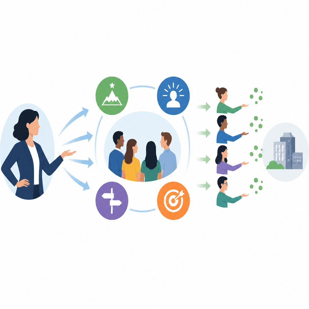 Figure 2. How responsible leaders boost employees’ sense of meaning and power at work, leading them to speak up with helpful ideas.