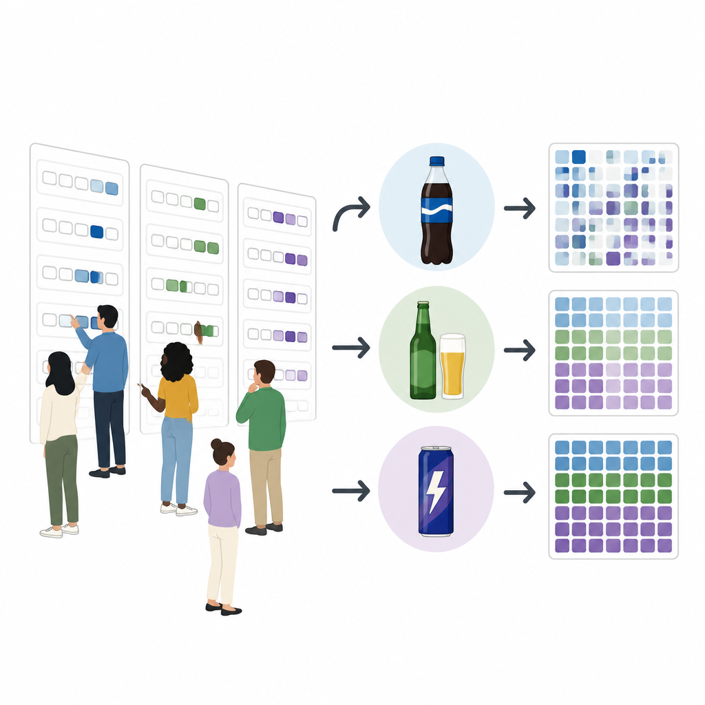 Figure 1. Jak projekt skali w ankiecie i wrażliwość produktu razem wpływają na jakość i znaczenie odpowiedzi konsumentów.
