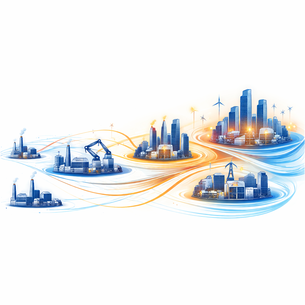 Figure 1. How digital tools spread through China’s factories and cities to reshape manufacturing across the country.