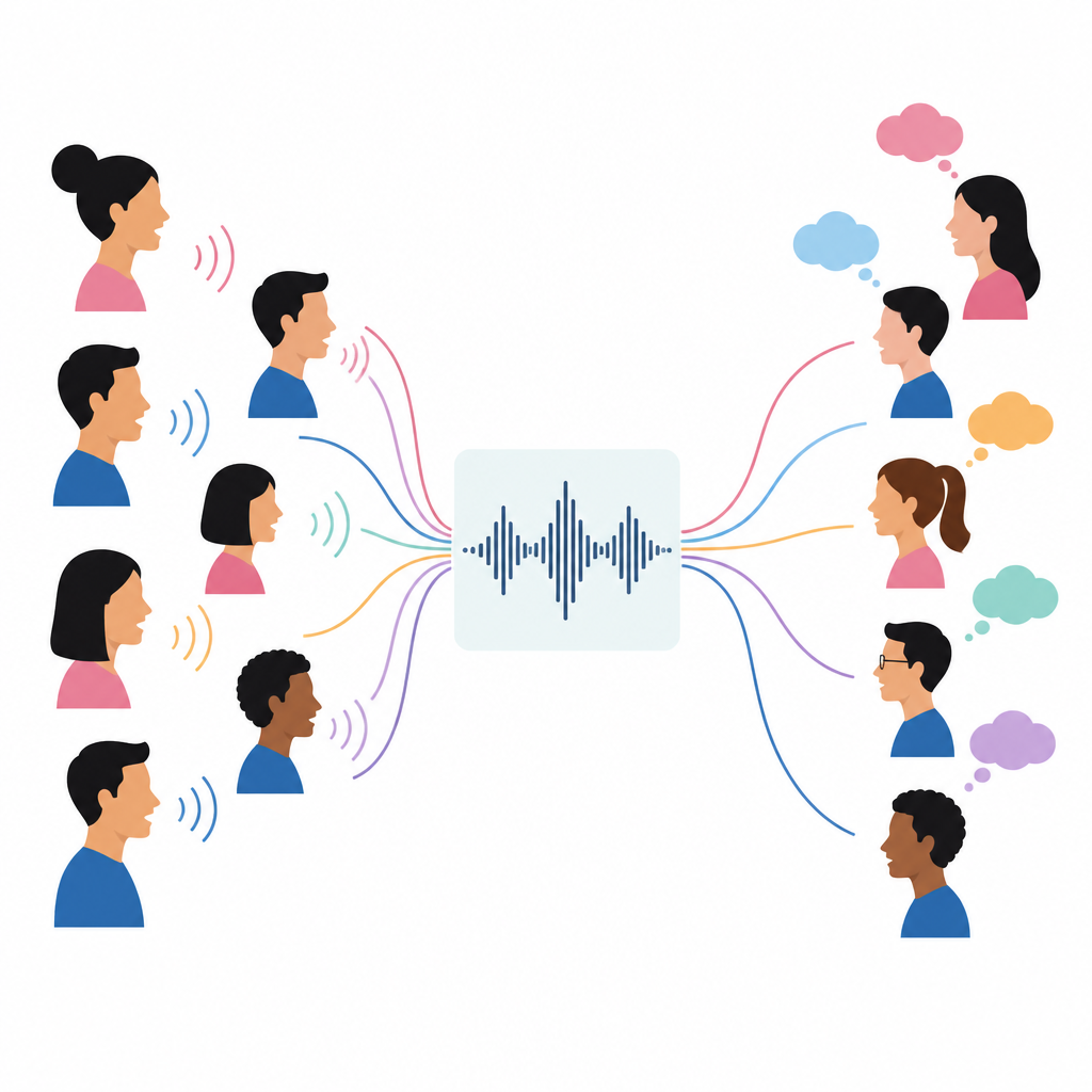 Figure 1. How creaky voices in Mandarin change the way different listeners picture the person who is speaking.