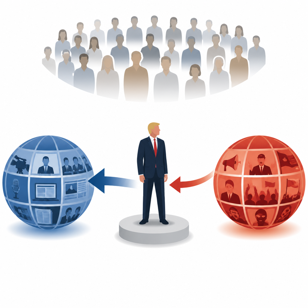 Figure 1. How shunning a public figure can push them from mainstream circles into supportive far right media networks.